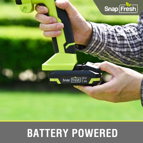 SnapFresh 20V Cordless Hedge Trimmer 2 in 1 Hedge Trimmer and Grass Shears with 2.0Ah Battery and Fast Charger