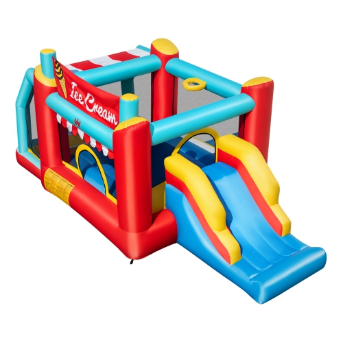 Château sauteur de crème glacée gonflable 5-en-1 Bounce House de Costway avec/sans souffleur 520 W