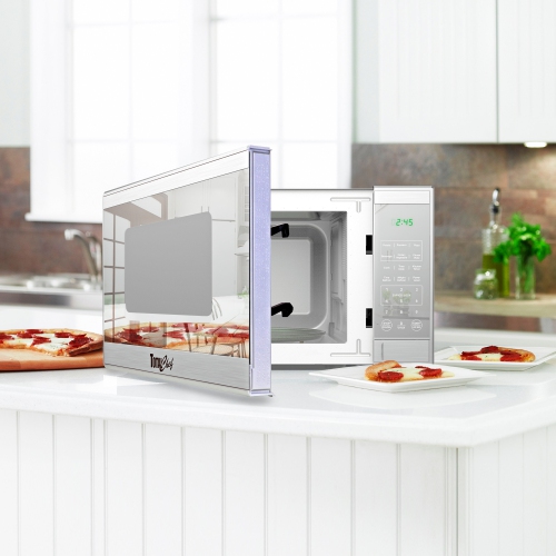 Countertop Microwave Oven, 900W, 0.9 Cu Ft, Digital Touch Controls, Stainless Steel