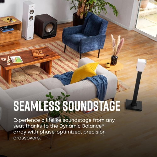 Polk Audio Signature Elite ES10 Surround Loudspeaker -Hi-Res Audio Certified,Dolby Atmos & DTS:X Compatible, 1" Tweeter & 4" Woofer,Power Port