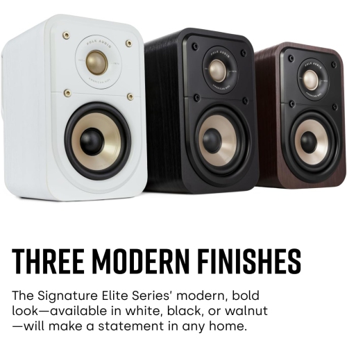 Polk Audio Signature Elite ES10 Surround Loudspeaker -Hi-Res Audio Certified,Dolby Atmos & DTS:X Compatible, 1" Tweeter & 4" Woofer,Power Port