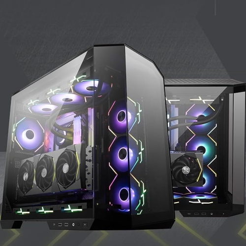 MSI MAG PANO 100L PZ Mid Tower ATX Gaming Case, ABS Plastic, SPCC Steel, Tempered Glass, Support Back-Connect, 270-degree Panoramic Display, GPU