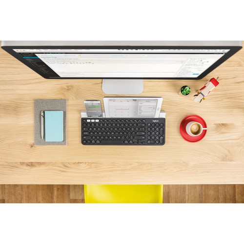 Refurbished - Logitech K780 Multi-Device Wireless Keyboard for Computer, Phone & Tablet - Speckles (920-008025)