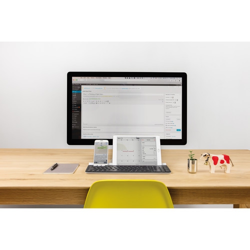 Refurbished - Logitech K780 Multi-Device Wireless Keyboard for Computer, Phone & Tablet - Speckles (920-008025)