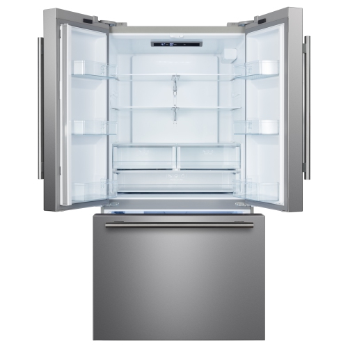 Forno Rivello – Réfrigérateur à deux portes de 36&nbsp;po en acier inoxydable, distributeur d'eau interne, glace filtrée, tablettes réglables,