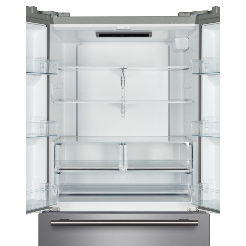 Forno Rivello – Réfrigérateur à deux portes de 36&nbsp;po en acier inoxydable, distributeur d'eau interne, glace filtrée, tablettes réglables,