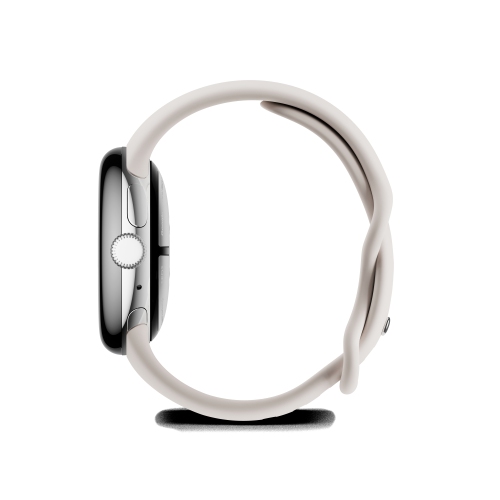 Open Box - Google Pixel Watch 2 - WiFi - Polished Silver Aluminum Case/Porcelain Active Band