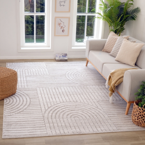 Rug Branch Astra Modern Indoor Area Rug, Grey
