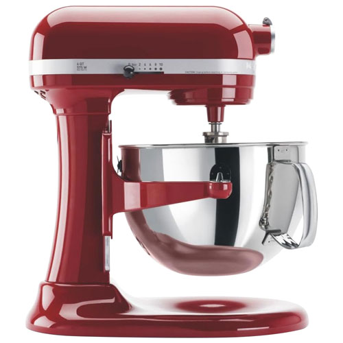 Batteur sur socle à bol relevable Professional de KitchenAid - 6 pte - 500 W - Rouge empire