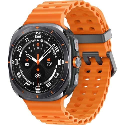Samsung Galaxy Watch 7 Ultra 47mm LTE Smartwatch - 2024 Titanium Gray/Orange Band Open Box