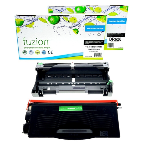 FUZION Brother TN650 / DR620 Compatible Toner & Drum Combo-GSTN650KIT- FREE SHIPPING