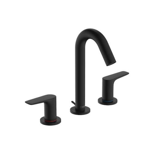 OPEN BOX - Hansgrohe Logis 8 in. Widespread Double Handle Bathroom Faucet in Brushed Nickel - 71533825