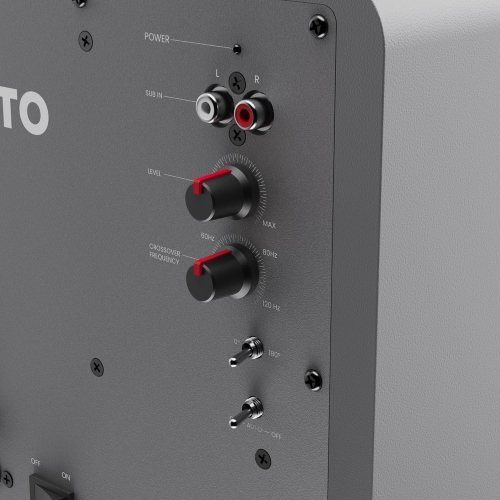 Haut-parleur d'extrêmes graves amplifié scellé SUB6 de Kanto | Puissance de crête 200&nbsp;W | Haut-parleur de graves de 6&nbsp;po | Basses rapides