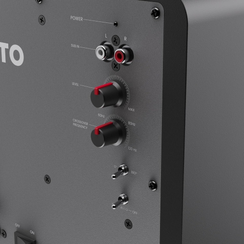 Haut-parleur d'extrêmes graves amplifié scellé SUB6 de Kanto | Puissance de crête 200&nbsp;W | Haut-parleur de graves de 6&nbsp;po | Basses rapides