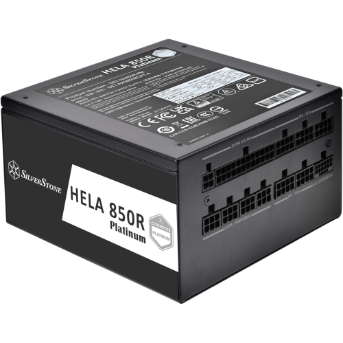 SilverStone Technology HELA 850R Platinum 850W PCIe Gen 5 / ATX 3.1 Power Supply with A+ Noise Rating, SST-HA850R-PM (Made in Vietnam)