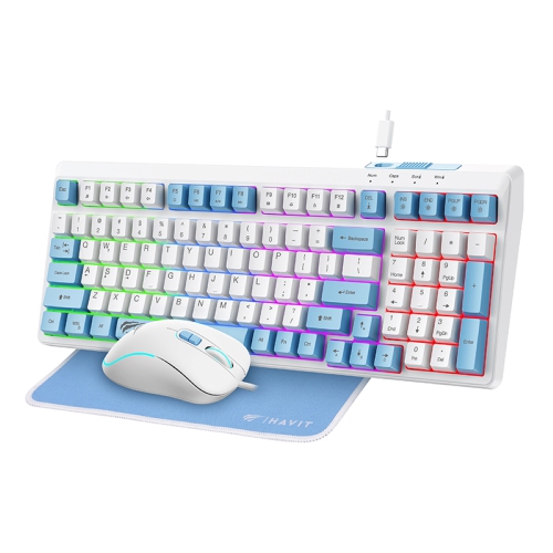Havit KB897CM 3-in-1 Wired Gaming Keyboard + Mouse + Mouse Pad Combo Set