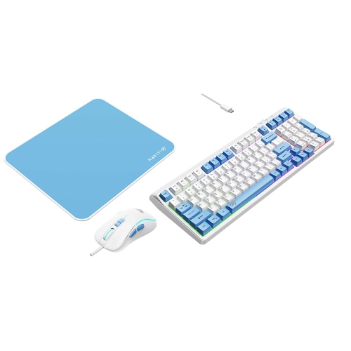 Havit KB897CM 3-in-1 Wired Gaming Keyboard + Mouse + Mouse Pad Combo Set