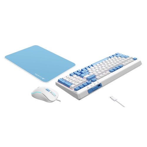 Havit KB897CM 3-in-1 Wired Gaming Keyboard + Mouse + Mouse Pad Combo Set
