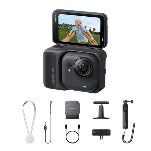 Insta360 Go Ultra Waterproof 4k 360° Sports Camera Creator Bundle - Black