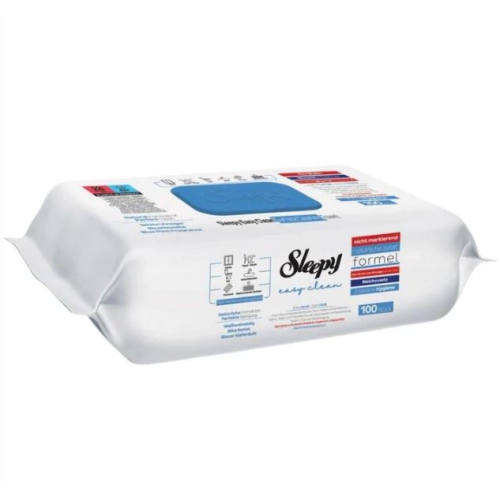 Sleepy , Easy Clean Cleaning Wipes Pine Sap Scent 100 count , Blue