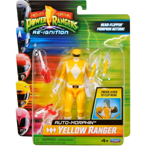 POWER RANGERS  Re-Ignition 6 Inch Action Figure Auto Morphin - Ranger In Yellow