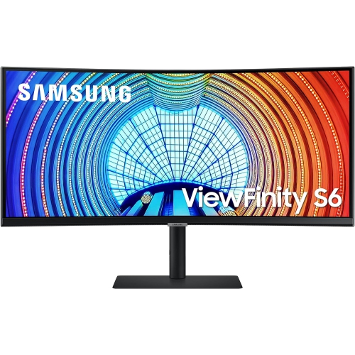 Samsung 34” Curved Ultra-Wide QHD 1000R, 350 nits, HDR, USB-C 90W, HDMI, DisplayPort, LAN, USB Hub, Pivot & Height Adjustable