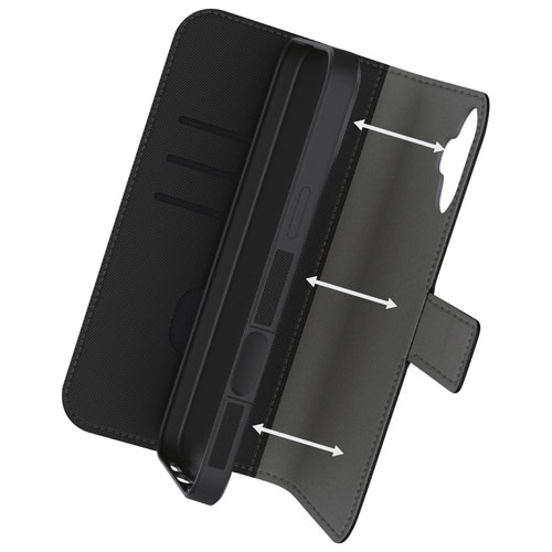 LBT 2-in-1 Switch Wallet Case with MagSafe for iPhone 17 - Black