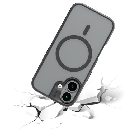 Étui souple ajusté GlideGuard de TUFF8 avec MagSafe pour iPhone 17 - Noir fumé