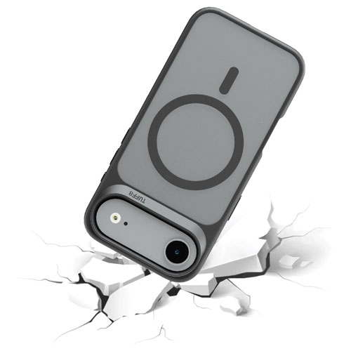 TUFF8 GlideGuard Fitted Soft Shell Case with MagSafe for iPhone Air - Smoke Black