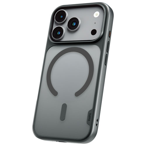 Étui souple ajusté GlideGuard de TUFF8 avec MagSafe pour iPhone 17 Pro - Noir fumé