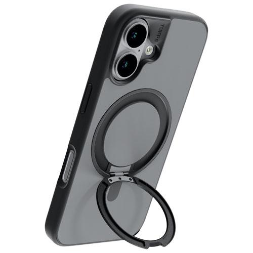 Étui rigide ajusté Glide 360 de TUFF8 avec MagSafe pour iPhone 17 - Noir fumé