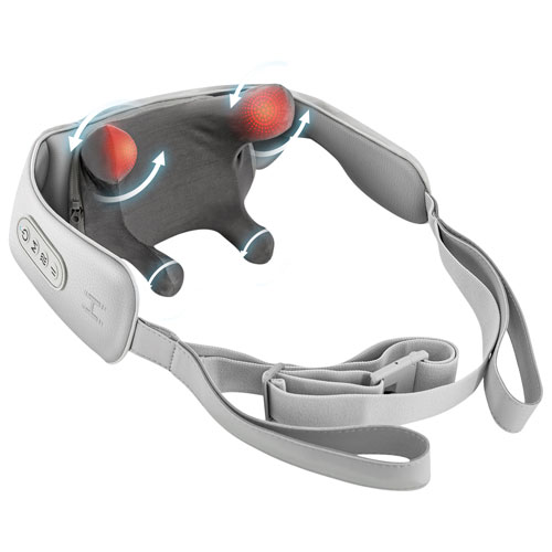 HoMedics Cordless Shiatsu Neck & Shoulder Massager with Heat - Grey