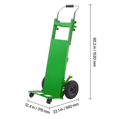 VEVOR 880lbs Electric Stair Climbing Dolly, Electric Stair Climbing Hand Trucks with 157.5in Rope & Extendable Handle, Heavy Duty Stair Climber for