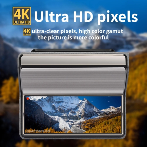 4K+1080P 2 Channel Dash Cam Wide Angle for Cars Front and Rear 128GB SD Card Included with Loop Recording, Wifi App, G-Sensor & 24/7 Parking Monitor