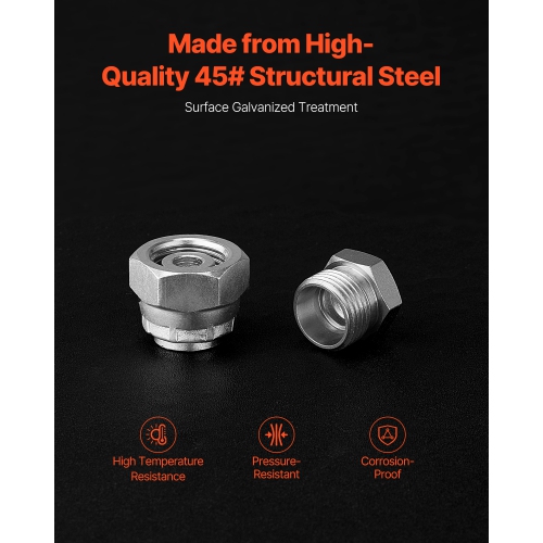 VEVOR 64 PCS DIN Hydraulic Fittings, Heavy Duty Master Industrial Hydraulic Cap and Plug, Hose Tube and Pipe Fitting Kit, Cap and Plug Kit, Dash