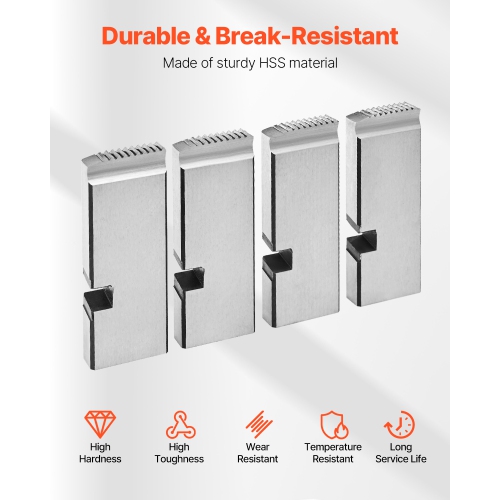Matrices pour machine à enfiler VEVOR, 4 paquets, attaches pour tuyaux NPT 1/2"-3/4, attaches pour tuyaux HSS droitiers, têtes de dé universelles