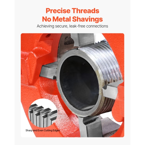 VEVOR 1"-2" NPT Threading Machine Dies, 4 Packs Pipe Dies, Right-Handed HSS Pipe Threading Dies, Fit VEVOR Integrated Pipe Threading Machines