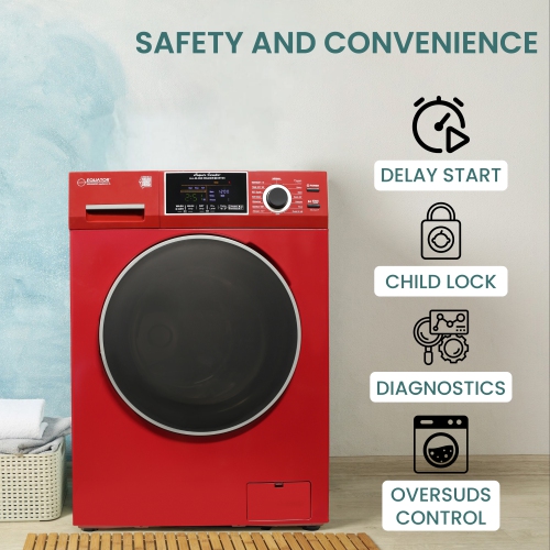 Equator All-in-One Washer Dryer VENTLESS/VENTED PET cycle 1.62cf/15lbs 110V