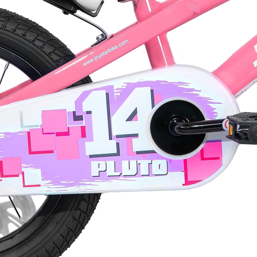 JOYSTAR Pluto 12 Inch Kids Bike with Light Up Training Wheels, Kids' Bicycle for Boys Girls Age 2-7 Years, Children Bikes, Pink