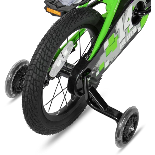 Vélo pour enfants de 14&nbsp;po Pluto de JOYSTAR avec roues d'entraînement lumineuses, vélo pour enfants pour filles de 2-7 ans, vélo pour enfants,