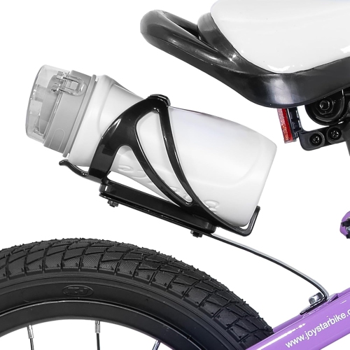 JOYSTAR Pluto 12 Inch Kids Bike with Light Up Training Wheels, Kids' Bicycle for Boys Girls Age 2-7 Years, Children Bikes, Purple