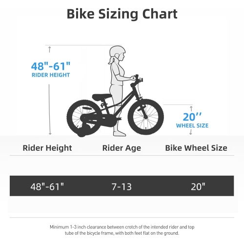 JOYSTAR NEO 20 Inch Kids Bike for Ages 6-10 Years Old Boys & Girls, 20 Inch Wheels Kids Mountain Bike with Training Wheels & Handbrake, Blue