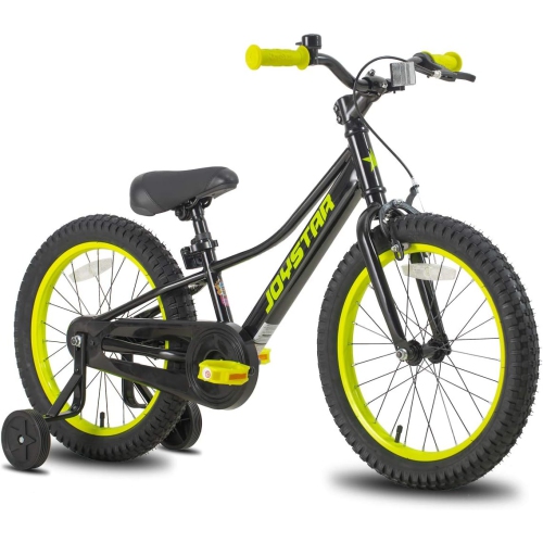 JOYSTAR NEO 20 Inch Kids Bike for Ages 6-10 Years Old Boys & Girls, 20 Inch Wheels Kids Mountain Bike with Training Wheels & Handbrake, Black