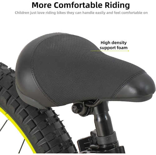 JOYSTAR NEO 20 Inch Kids Bike for Ages 6-10 Years Old Boys & Girls, 20 Inch Wheels Kids Mountain Bike with Training Wheels & Handbrake, Black