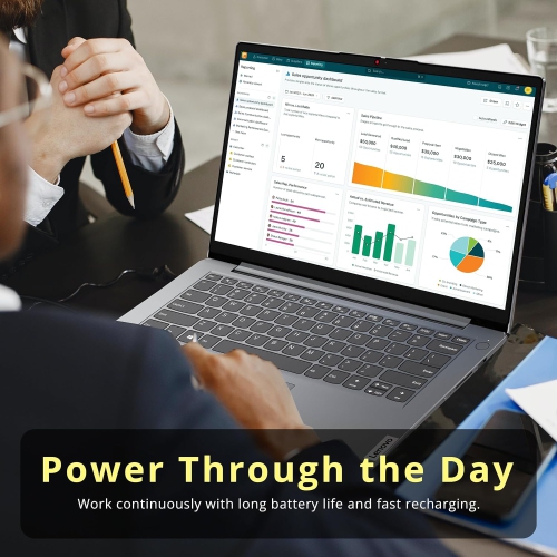 Lenovo IdeaPad 1 14" HD Laptop, Intel Celeron N4500, 1.38TB Storage, 8GB RAM, Intel UHD Graphics, 1 Year Office 365, Win 11 Pro, Grey