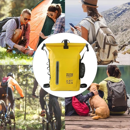 Sac à dos de rangement sec, sac à dos étanche, sac d'aventure de voyage extérieur, 25&nbsp;L de grande capacité, idéal pour l'extérieur et le camping