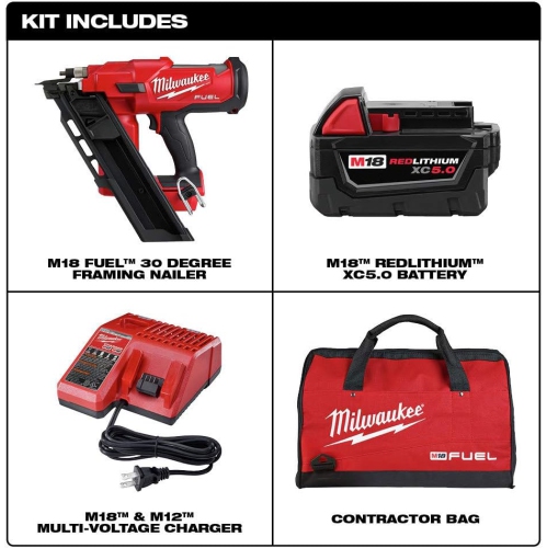 Milwaukee Electric - M18 Carburant? ENS. Cloueuse à CHARPENTE 30°