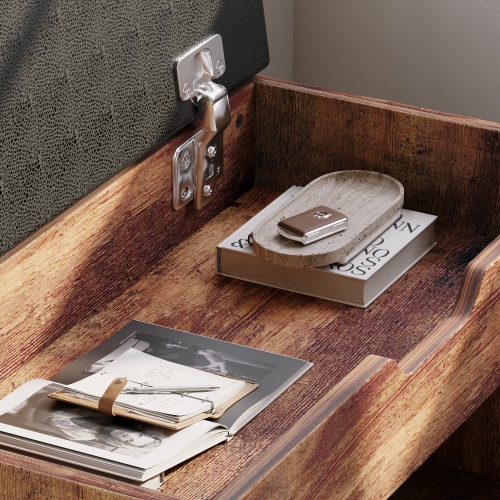 Famapy 2-Tier Wood Shoe Storage Bench with Padded Seat & Adjustable Shelves – Multi-Functional Storage for Shoes, Accessories, and More Dark Brown