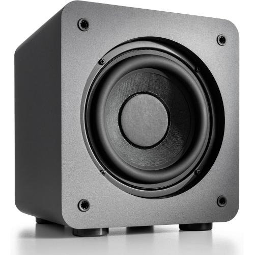 Haut-parleur d'extrêmes graves amplifié S6 de 210 W d'Audioengine - Gris
