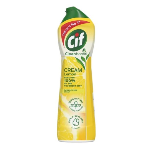 Cif, Lemon Scented Cream Cleaner 750ml, Yellow